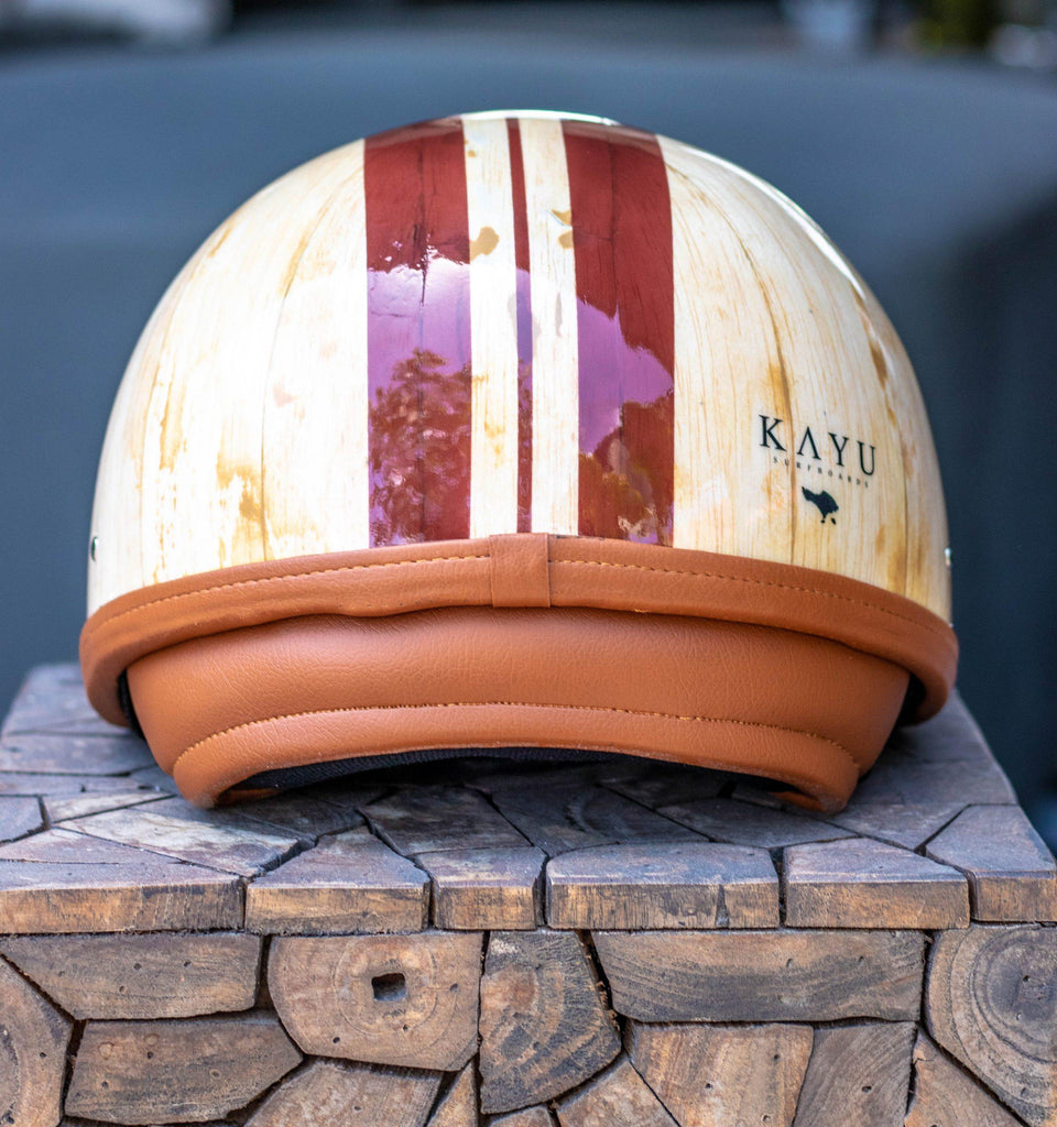 KAYU balsa wooden helmet "Road Star" - Kayu Surfboards