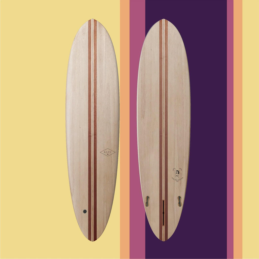 The Brunette 7’4’’  - Mini Malibu - Kayu Surfboards