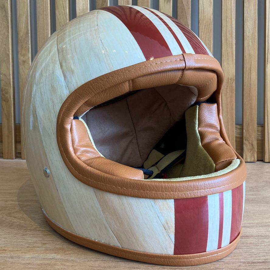KAYU balsa wooden helmet "Full Face" - Kayu Surfboards
